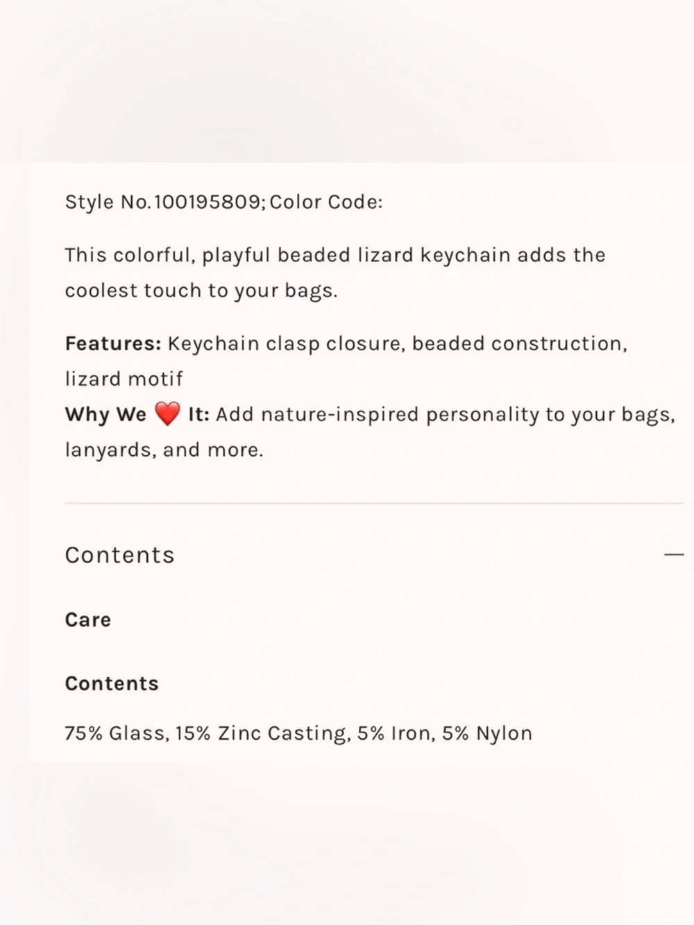 Free People Beaded Lizard Bag Charm 🔥multicolor